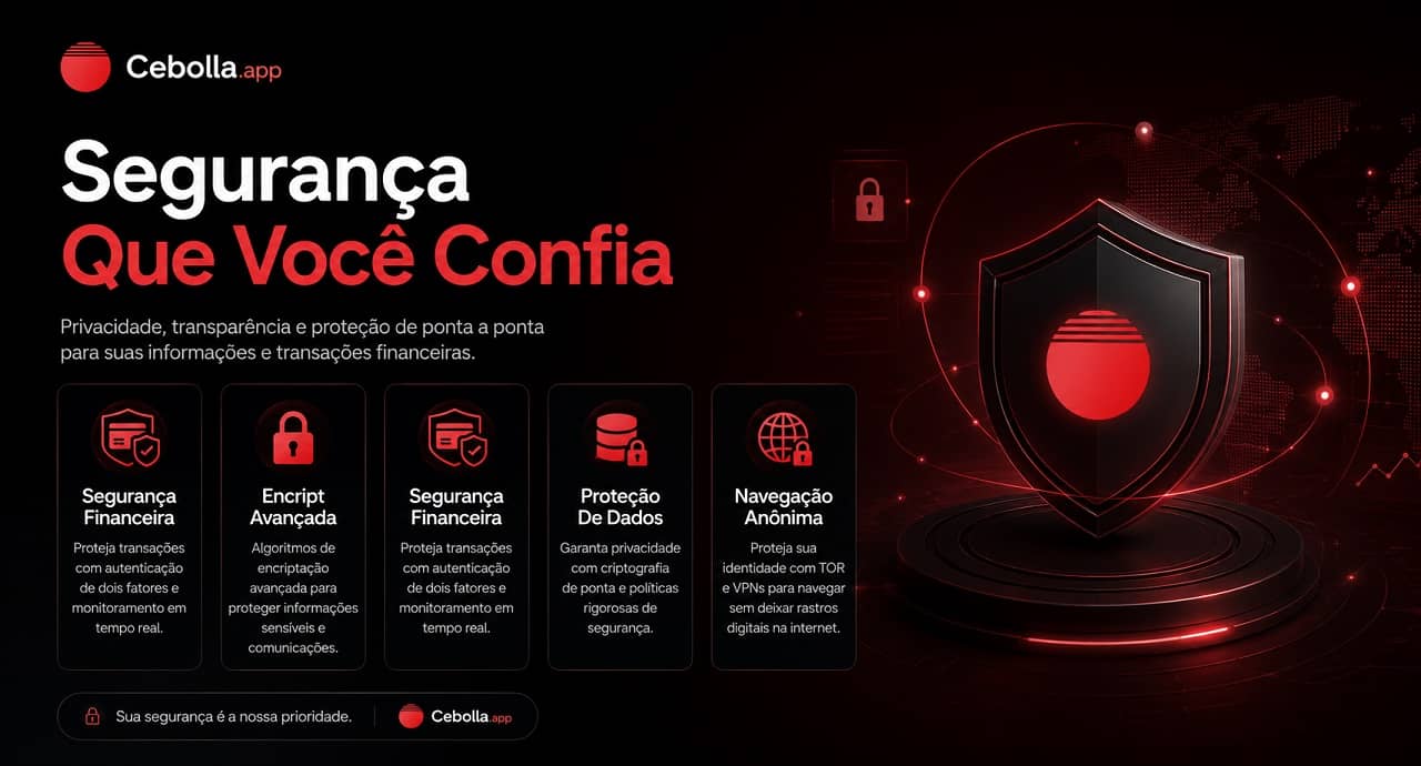 Segurança digital com escudo e cadeado