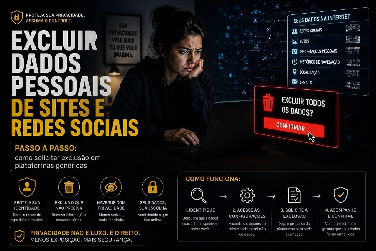 Excluir Dados Pessoais de Sites e Redes Sociais